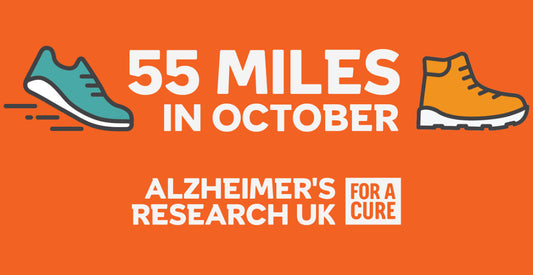 I am walking 55 miles in October for Alzheimer’s Research UK